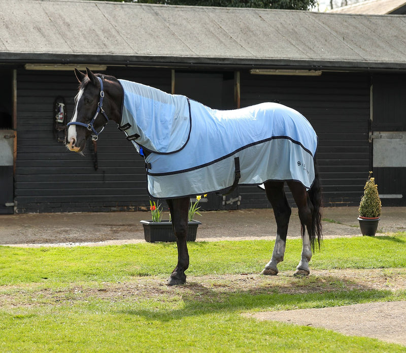 Load image into Gallery viewer, Equilibrium Quick Chill Cool Rug Detachable Neck Light Blue - Ashurst Equestrian &amp; Country
