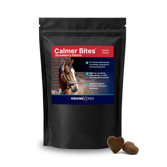 Equine Exceed Calmer Bites Strawberry Hearts - Ashurst Equestrian & Country