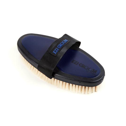 EZI-GROOM Grip Body Brush with Goat Hair - Ashurst Equestrian & Country