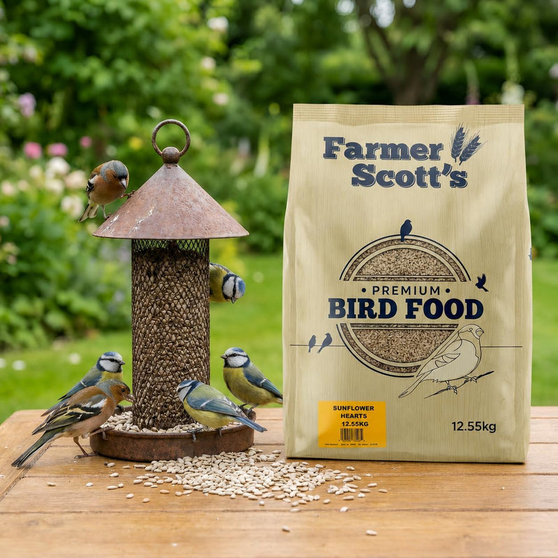 Load image into Gallery viewer, Farmer Scott's Sunflower Hearts 12.55kg - Ashurst Equestrian &amp; Country
