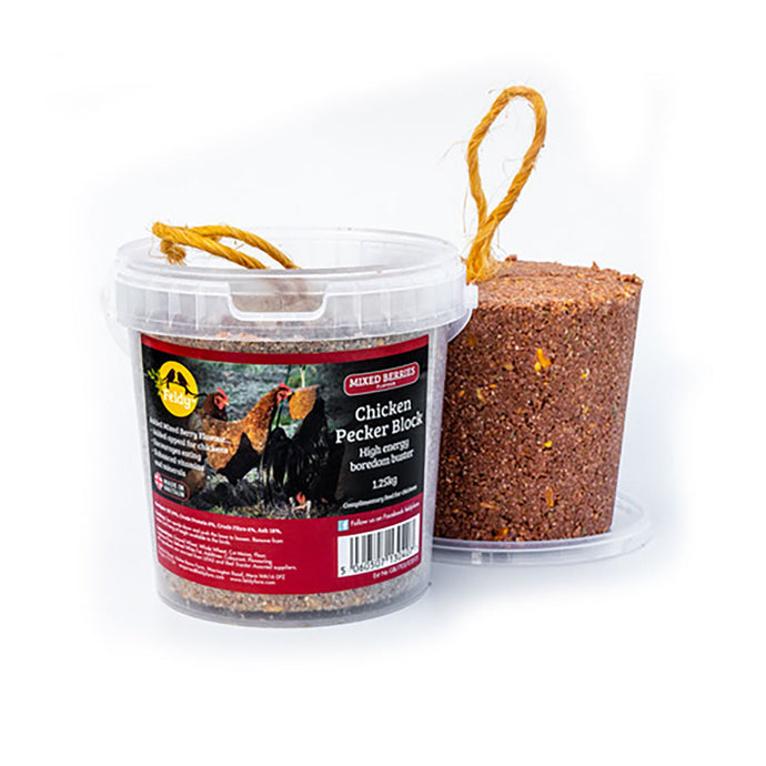 Feldy Chicken Pecker Block Mixed Berries - Ashurst Equestrian & Country