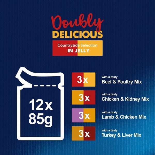 Load image into Gallery viewer, Felix Doubly Delicious Countryside Selection Wet Cat Food 12 x 85g - Ashurst Equestrian &amp; Country
