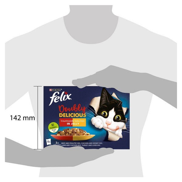 Load image into Gallery viewer, Felix Doubly Delicious Countryside Selection Wet Cat Food 12 x 85g - Ashurst Equestrian &amp; Country
