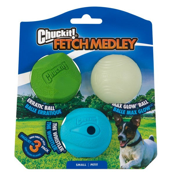 Load image into Gallery viewer, Chuckit! Fetch Medley 3 Pack Assorted Small 4.8cm
