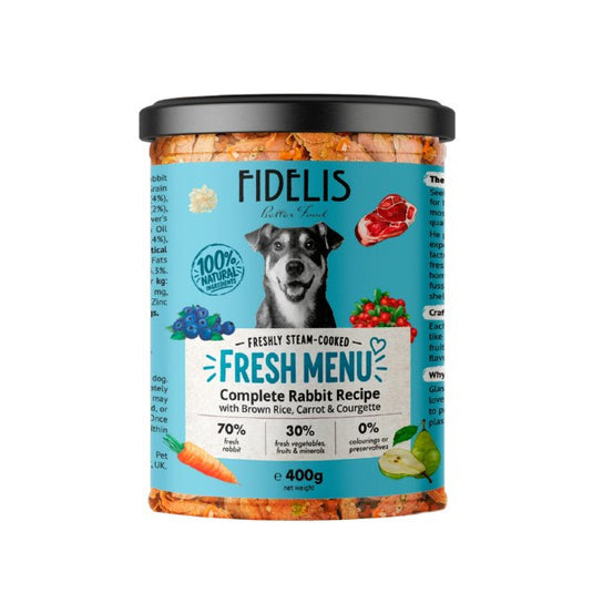 Fidelis Rabbit Fresh Menu Complete 400g