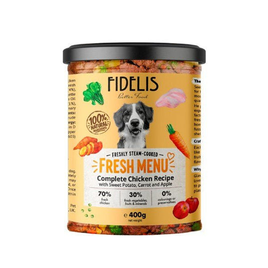 Fidelis Chicken Fresh Menu Complete 400g - Ashurst Equestrian & Country