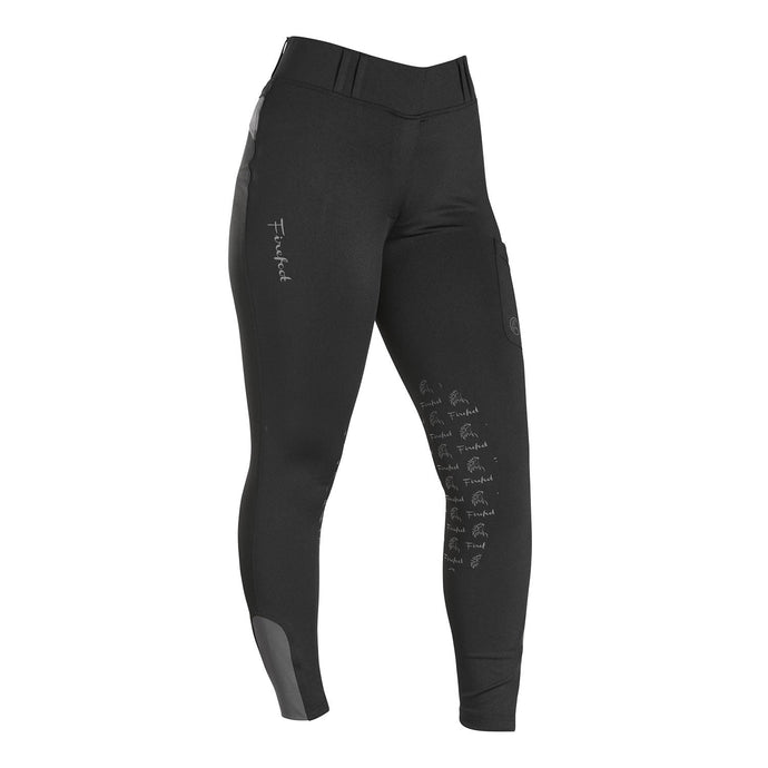 Firefoot Bankfield Basic Breeches Ladies Black/Grey - Ashurst Equestrian & Country