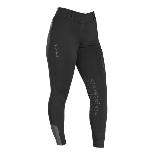 Firefoot Bankfield Basic Breeches Ladies Black/Grey - Ashurst Equestrian & Country
