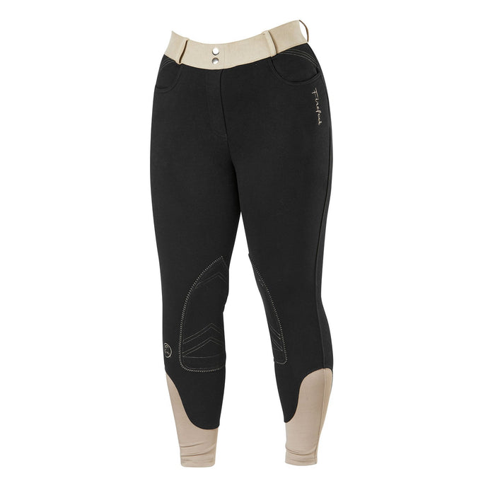 Firefoot Farsley Fleece Lined Breeches Kids Black/Mink - Ashurst Equestrian & Country