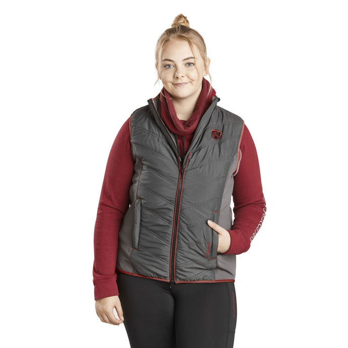 Firefoot Gilet Ladies Grey/Merlot - Ashurst Equestrian & Country