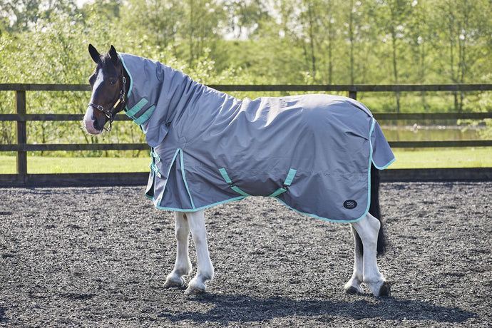 Firefoot Turnout Rug Fixed Neck 200 Gm Grey/Sage - Ashurst Equestrian & Country