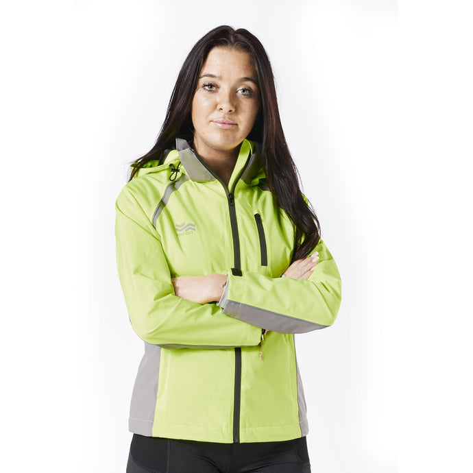 Firefoot Waterproof Fleeced Lined Jacket Ladies Yellow/Grey - Ashurst Equestrian & Country
