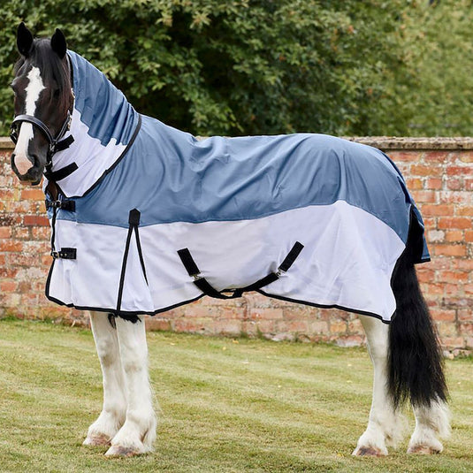 Firefoot Waterproof Fly Rug White/Grey - Ashurst Equestrian & Country