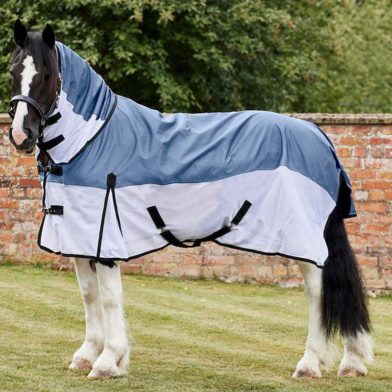 Load image into Gallery viewer, Firefoot Waterproof Fly Rug White/Grey - Ashurst Equestrian &amp; Country
