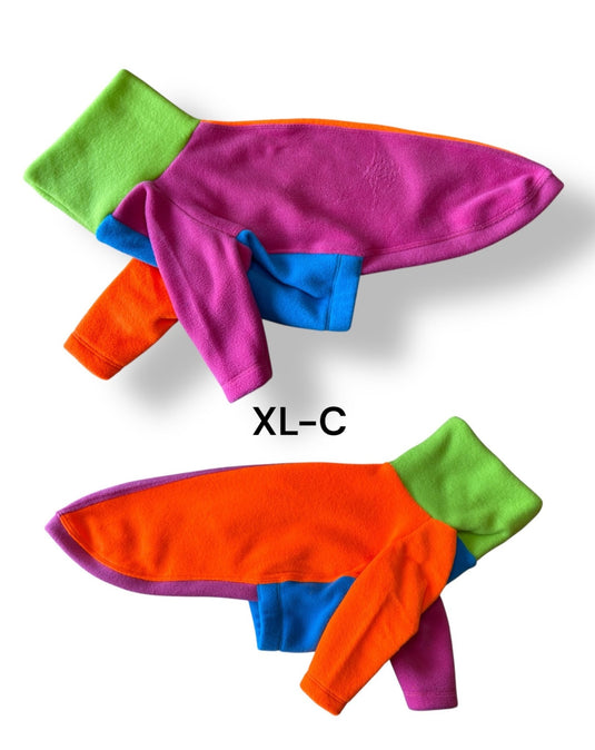 Fleece Jumper - Neon Colourblock - Ashurst Equestrian & Country