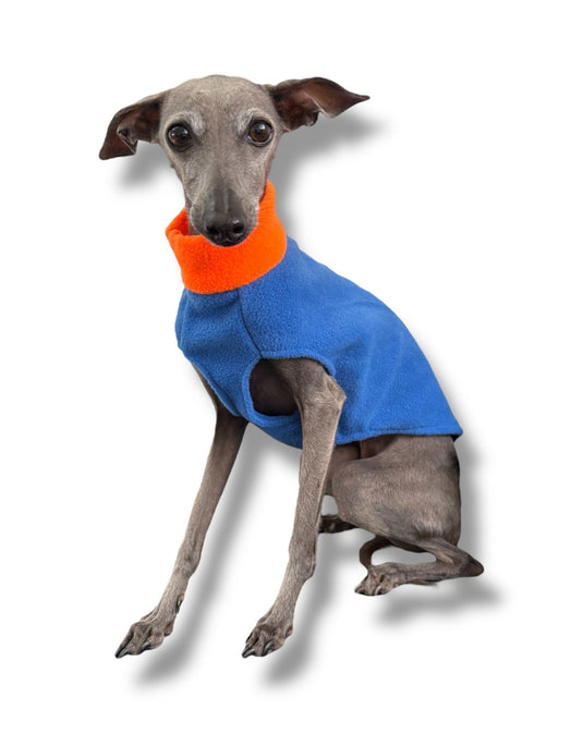 Fleece Vest - Blue & Orange - Ashurst Equestrian & Country