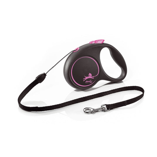 Flexi Black Design Cord Pink - Ashurst Equestrian & Country