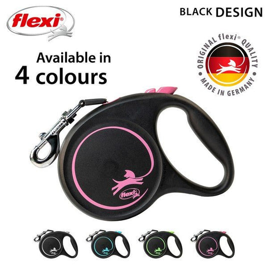 Flexi Black Design L Tape 5m Pink - Ashurst Equestrian & Country
