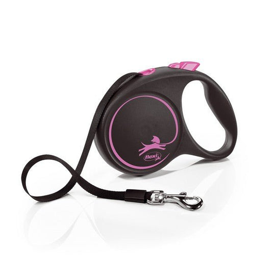 Flexi Black Design L Tape 5m Pink - Ashurst Equestrian & Country