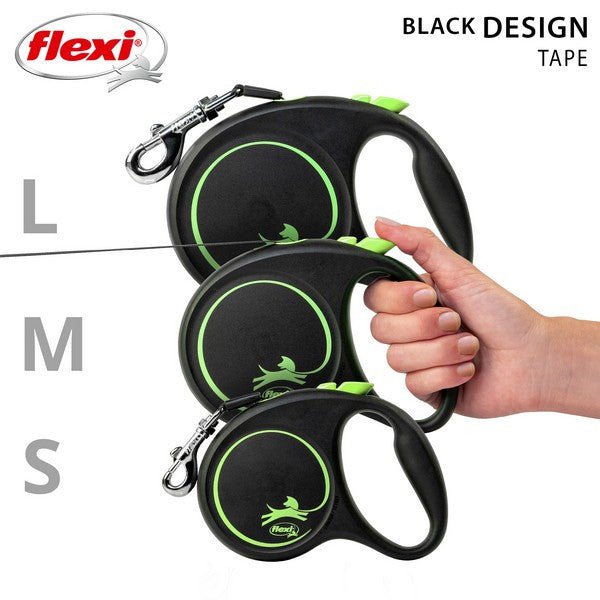 Load image into Gallery viewer, Flexi Black Design M Tape 5m Green - Ashurst Equestrian &amp; Country
