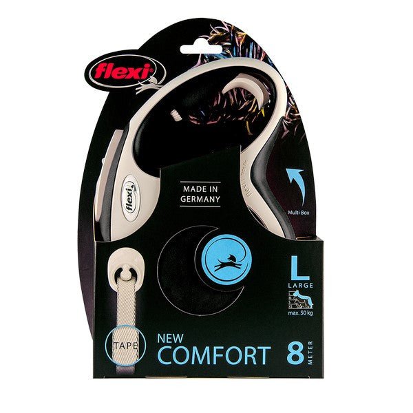 Load image into Gallery viewer, Flexi New Comfort L Tape 8m Black - Ashurst Equestrian &amp; Country
