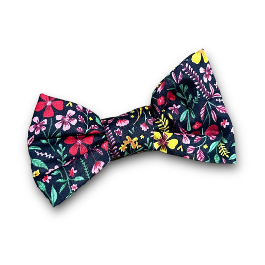 Floral Bow Tie - Collar Attachment - Ashurst Equestrian & Country