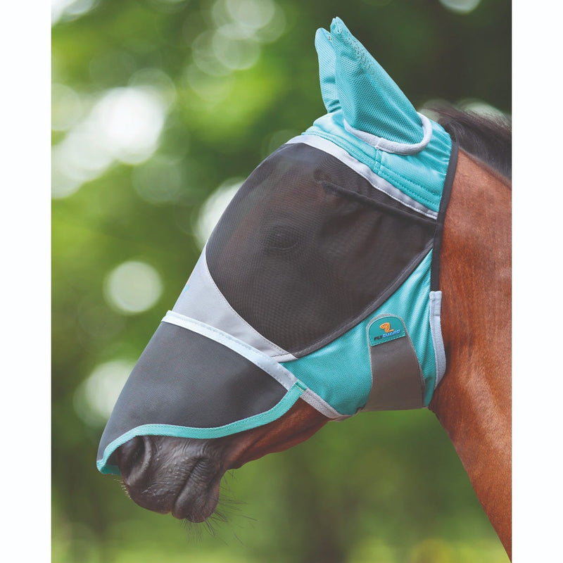 Load image into Gallery viewer, FlyGuard Pro Deluxe Fly Mask With Ears &amp; Nose - Ashurst Equestrian &amp; Country
