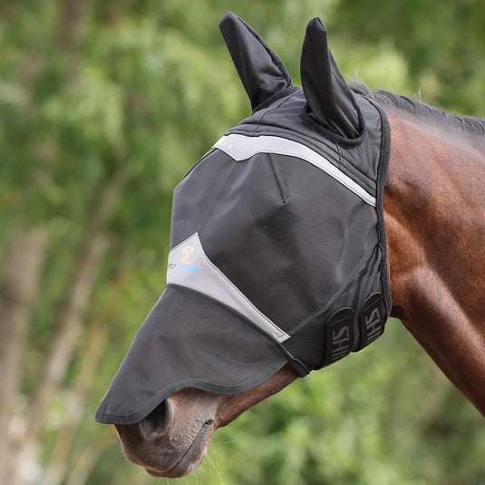 FlyGuard Pro Fine Mesh Fly Mask with Ears & Nose - Ashurst Equestrian & Country