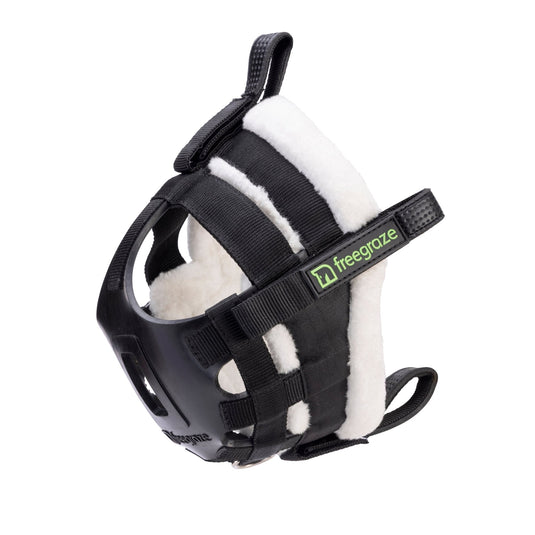 FreeGraze Deluxe AirFlow Detachable Grazing Muzzle Black - Ashurst Equestrian & Country
