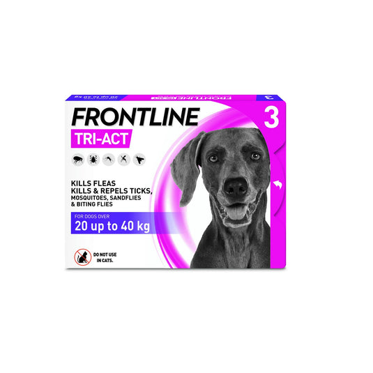 Frontline Tri Act Spot On For Large Dogs 20 40 Kg - Ashurst Equestrian & Country