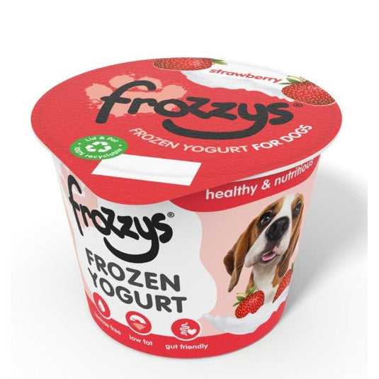 Frozzys Strawberry Frozen Yogurt for Dogs 85g - Ashurst Equestrian & Country