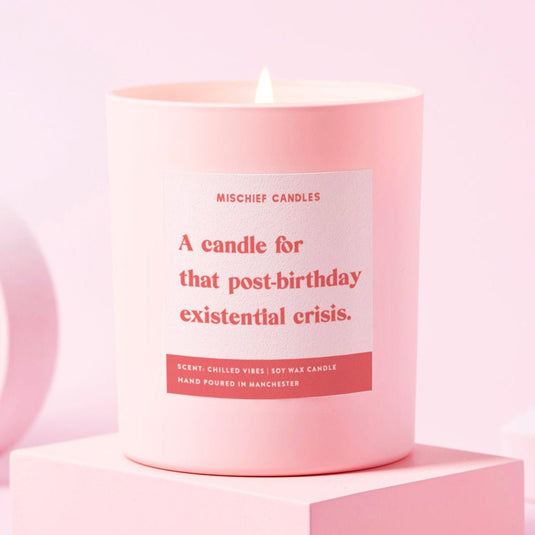 Funny Birthday Gift Soy Wax Candle Post - Birthday Existential Crisis - Ashurst Equestrian & Country