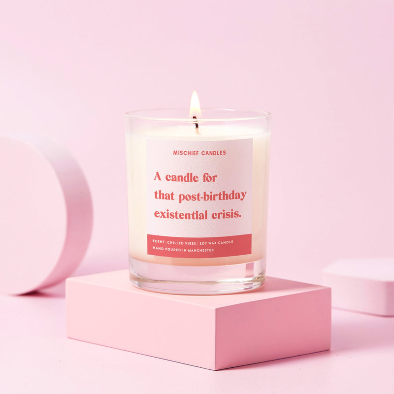 Load image into Gallery viewer, Funny Birthday Gift Soy Wax Candle Post - Birthday Existential Crisis - Ashurst Equestrian &amp; Country
