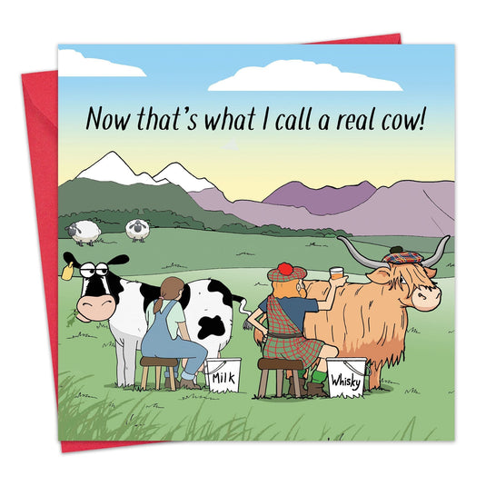 Funny Card - Highland Cow Whiskey - Ashurst Equestrian & Country