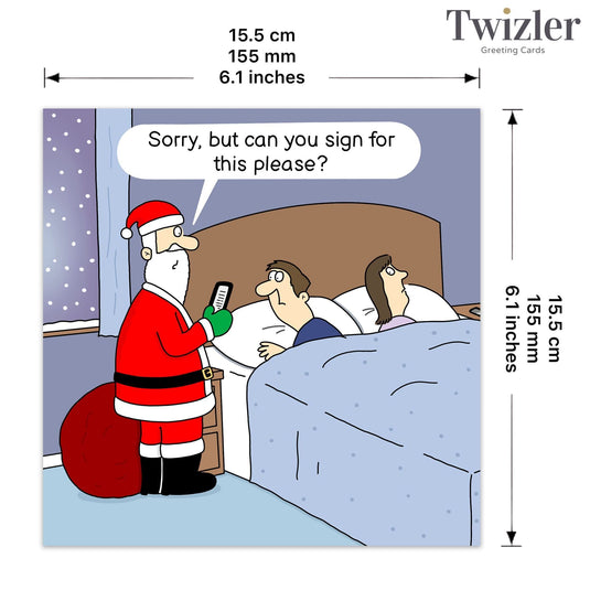 Funny Christmas Card - Sign For This - Ashurst Equestrian & Country