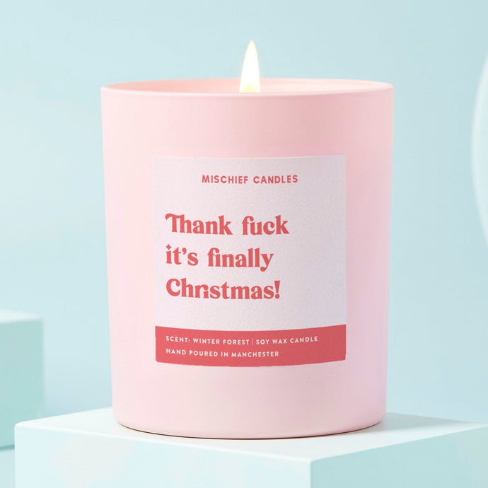 Funny Christmas Gift For Her Christmas Candle It's Finally Christmas - Ashurst Equestrian & Country
