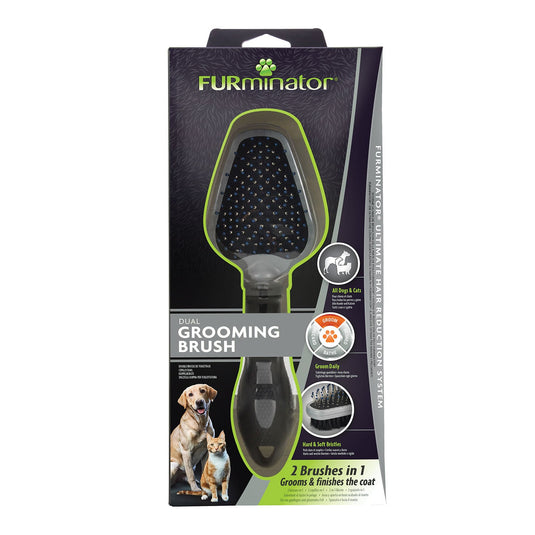 Furminator Dual Grooming Brush - Ashurst Equestrian & Country