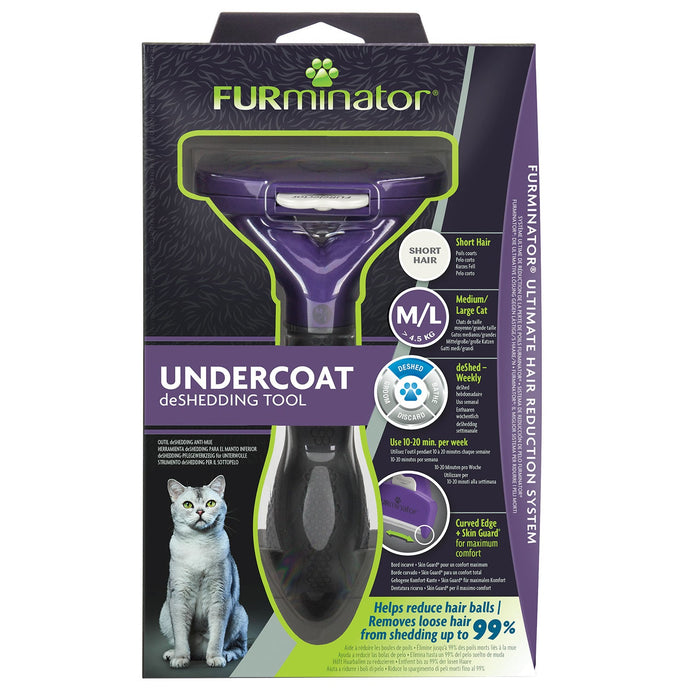 Furminator Undercoat Deshedding Tool For Short Hair Cat - Ashurst Equestrian & Country