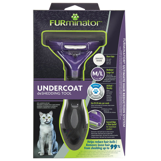 Furminator Undercoat Deshedding Tool For Short Hair Cat - Ashurst Equestrian & Country