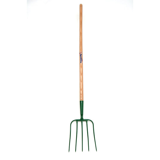 Fynalite Manure Fork 5 Prong Ash Handle Extra Long - Ashurst Equestrian & Country