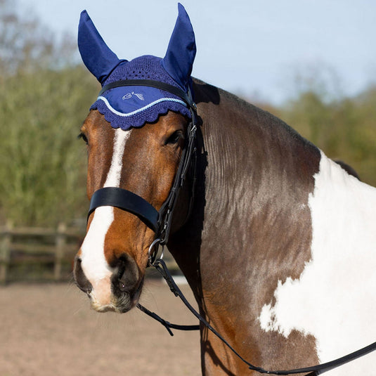 Gallop Classic Fly Veil Navy - Ashurst Equestrian & Country