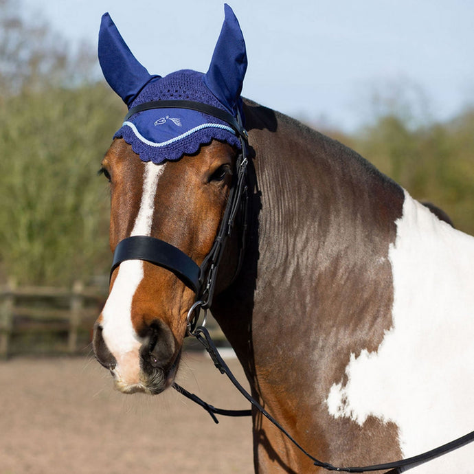 Gallop Classic Fly Veil Navy - Ashurst Equestrian & Country