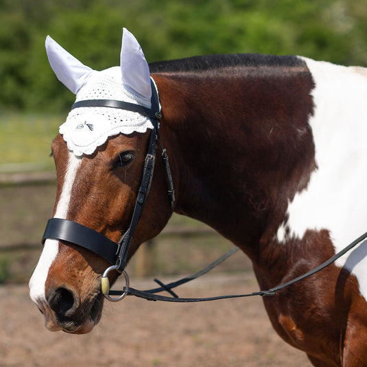 Gallop Classic Fly Veil White - Ashurst Equestrian & Country