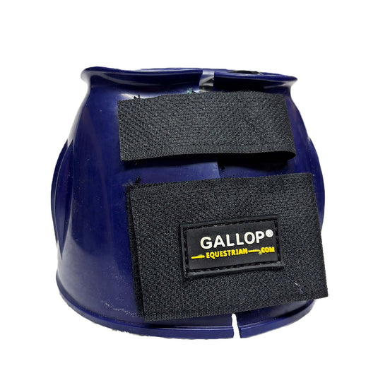 Gallop Double Taped Pvc Ribbed Over Reach Boots Blue - Ashurst Equestrian & Country
