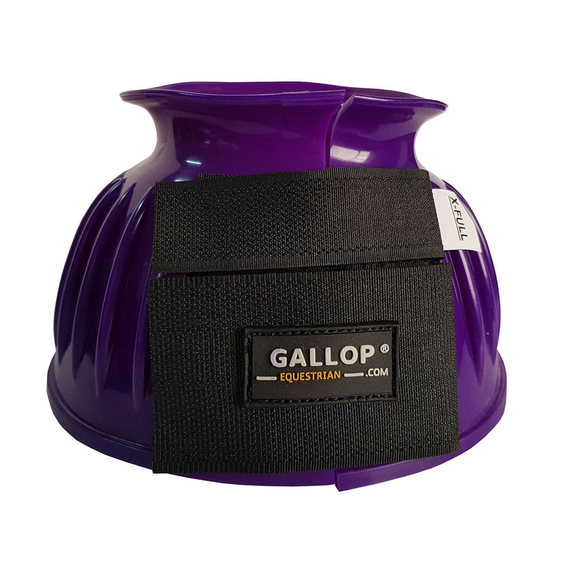 Load image into Gallery viewer, Gallop Double Taped Pvc Ribbed Over Reach Boots Purple - Ashurst Equestrian &amp; Country
