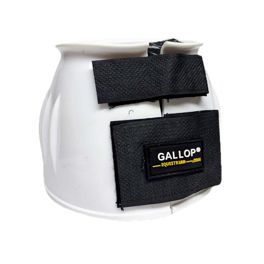 Gallop Double Taped Pvc Ribbed Over Reach Boots White - Ashurst Equestrian & Country