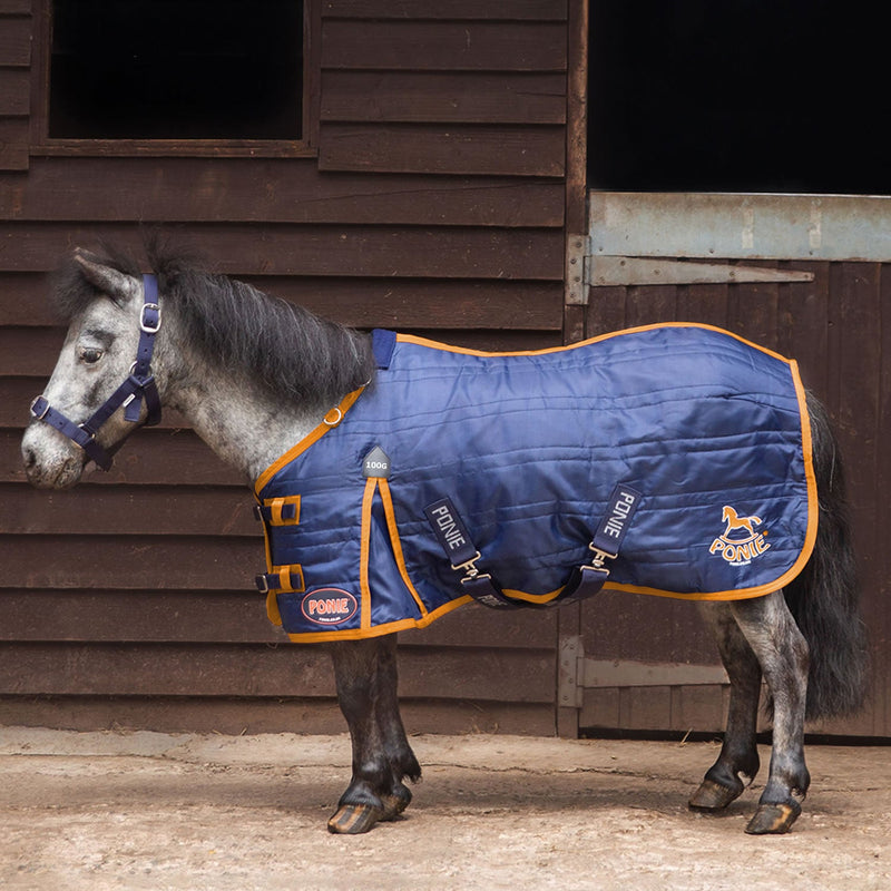 Load image into Gallery viewer, Gallop Ponie 100 G Stable Rug Navy - Ashurst Equestrian &amp; Country
