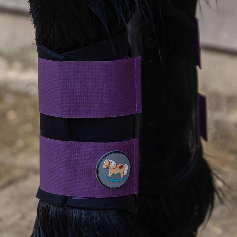 Load image into Gallery viewer, Gallop Ponie Gp Brushing Boots Purple - Ashurst Equestrian &amp; Country
