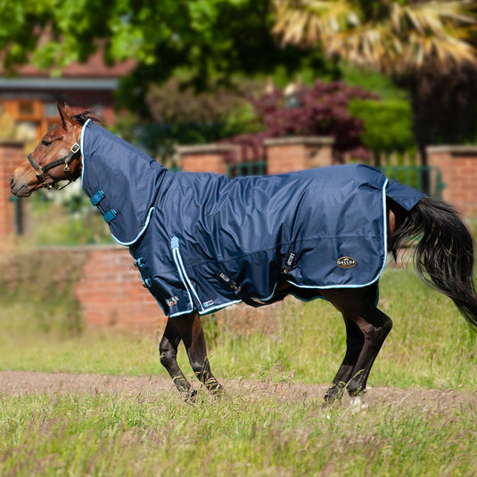 Gallop Trojan Duraproof 350 G Turnout Combo Navy - Ashurst Equestrian & Country