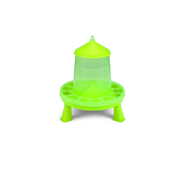 Gaun Poultry Feeder Plastic C/W Legs Green - Ashurst Equestrian & Country